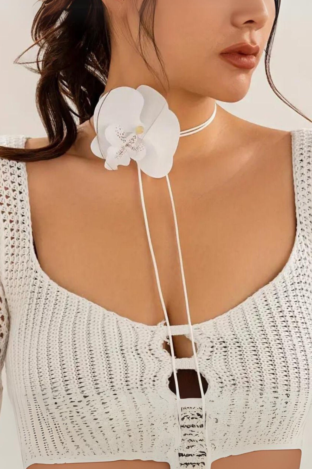 Orkide Choker Kolye