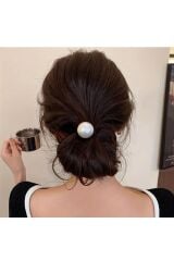 4 Adet İnci Lastik Toka