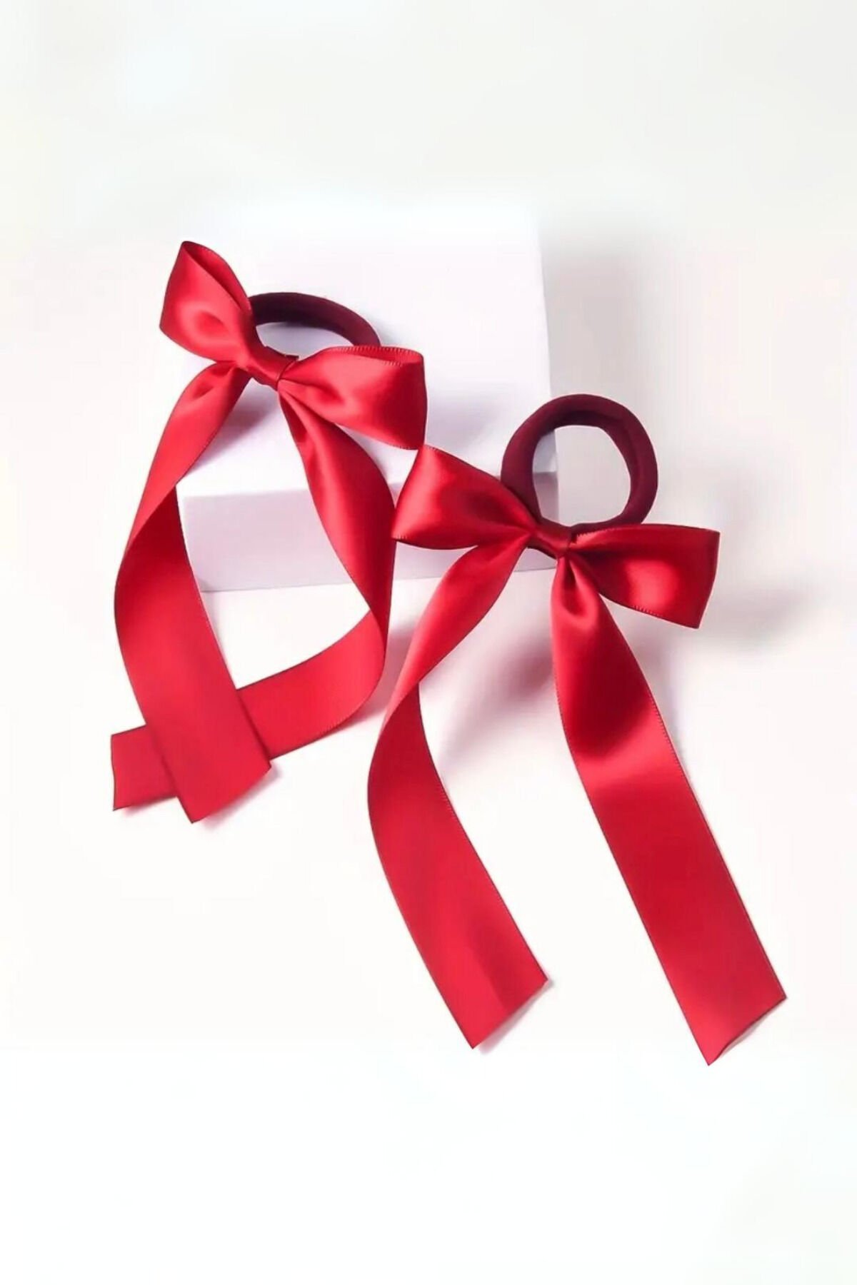 Kadın 2’Li Saten Lastikli Fiyonk Toka