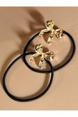 2 ADET  METAL   LASTİKLİ  FİYONK TOKA PİNTEREST