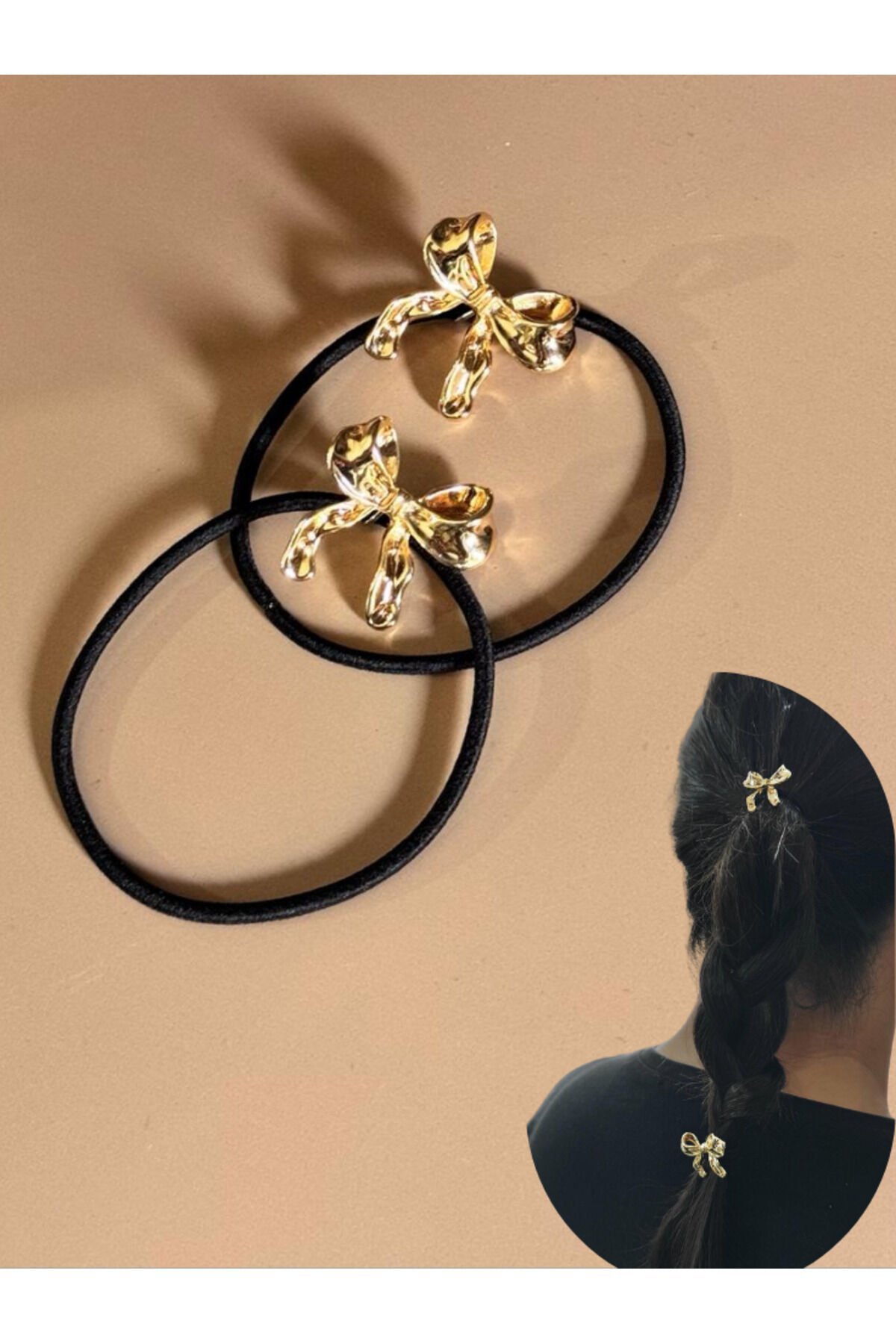 2 ADET  METAL   LASTİKLİ  FİYONK TOKA PİNTEREST