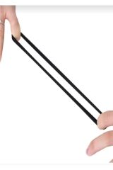 Kadın 10'lu Siyah Ultra Esnek Bilek Lastik Toka İTHAL Ürün