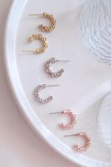 Kadın 6'lı Yıldız Tozu Figür Halka Küpe