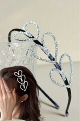 ZİRKON TAŞLI KALP FİGÜRLÜ TAÇ