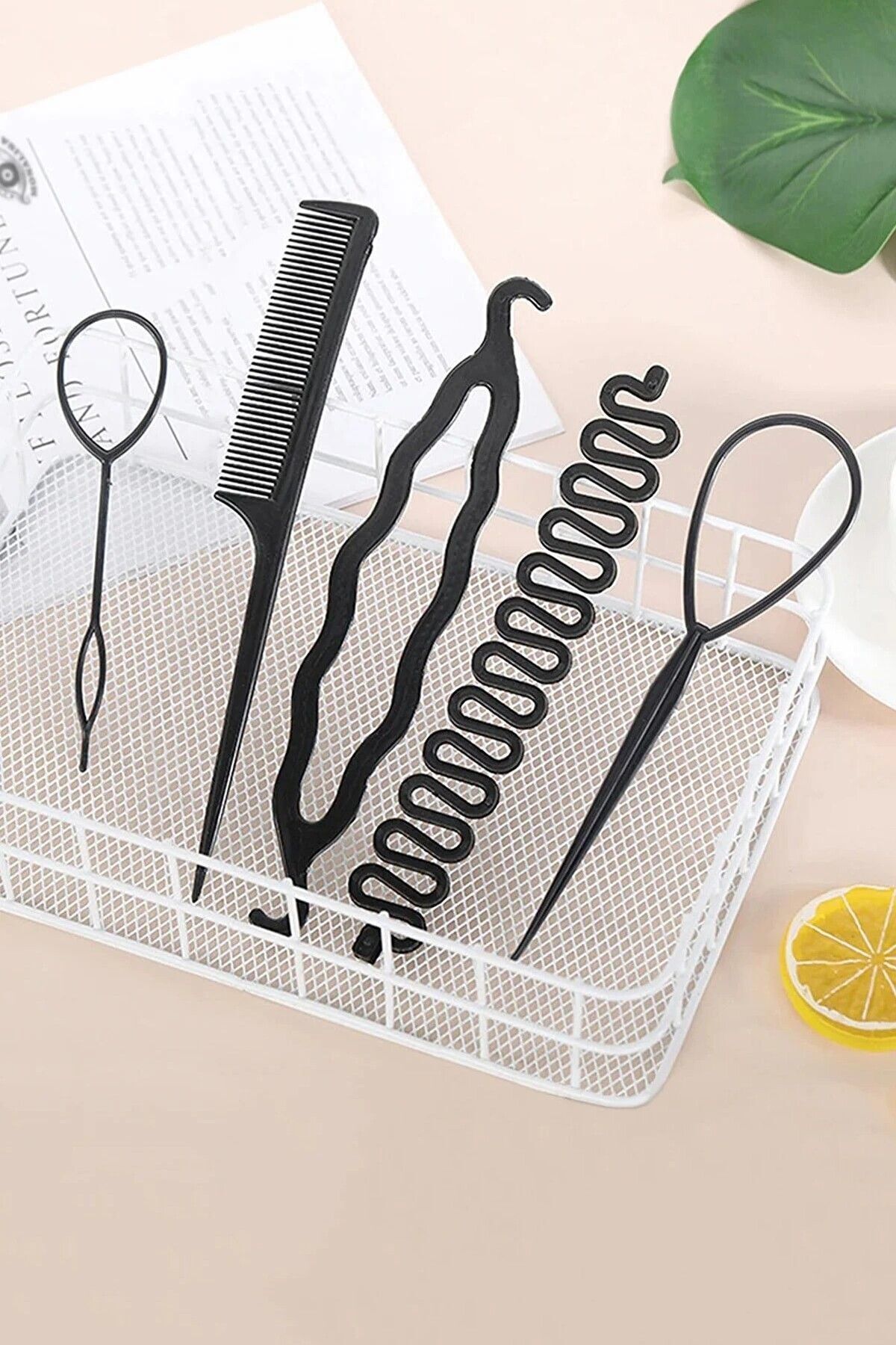 5 'li Saç Topuz Yapma Seti / Saç Örme Aparatı Seti