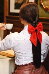 Kadın Saten  Fiyonk Toka / Otomat Pens Toka