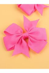 Çocuk Genç Grogren Saten Fiyonk Toka Pens 2 'li