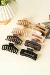 XL Mandal Toka Seti Kahve Tonları Ve Siyah 8'li