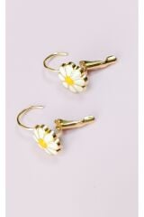 Papatya Figürlü Küpe