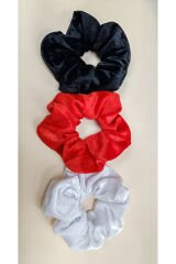 Kadın Peluş Kadifemsi 3'lü Simit toka