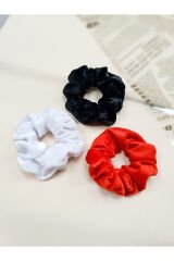 Kadın Peluş Kadifemsi 3'lü Simit toka