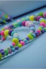 Kadın Rainbow Renkli Inci Taç