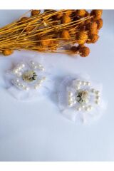 Okul Tokası Beyaz Lastikli ve pens Toka 2 adet