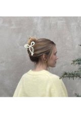 4'Lü Gri Tonlar Fiyonk Model Mandal Toka (11 CM)