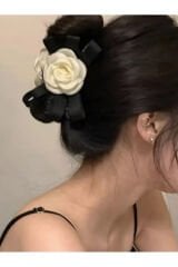 Gül Mandal Toka Saten Fügürlü