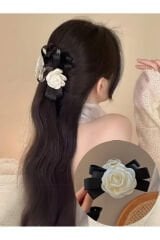 Gül Mandal Toka Saten Fügürlü