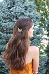 Kadın 2'li Gold Kelebek Pens Toka