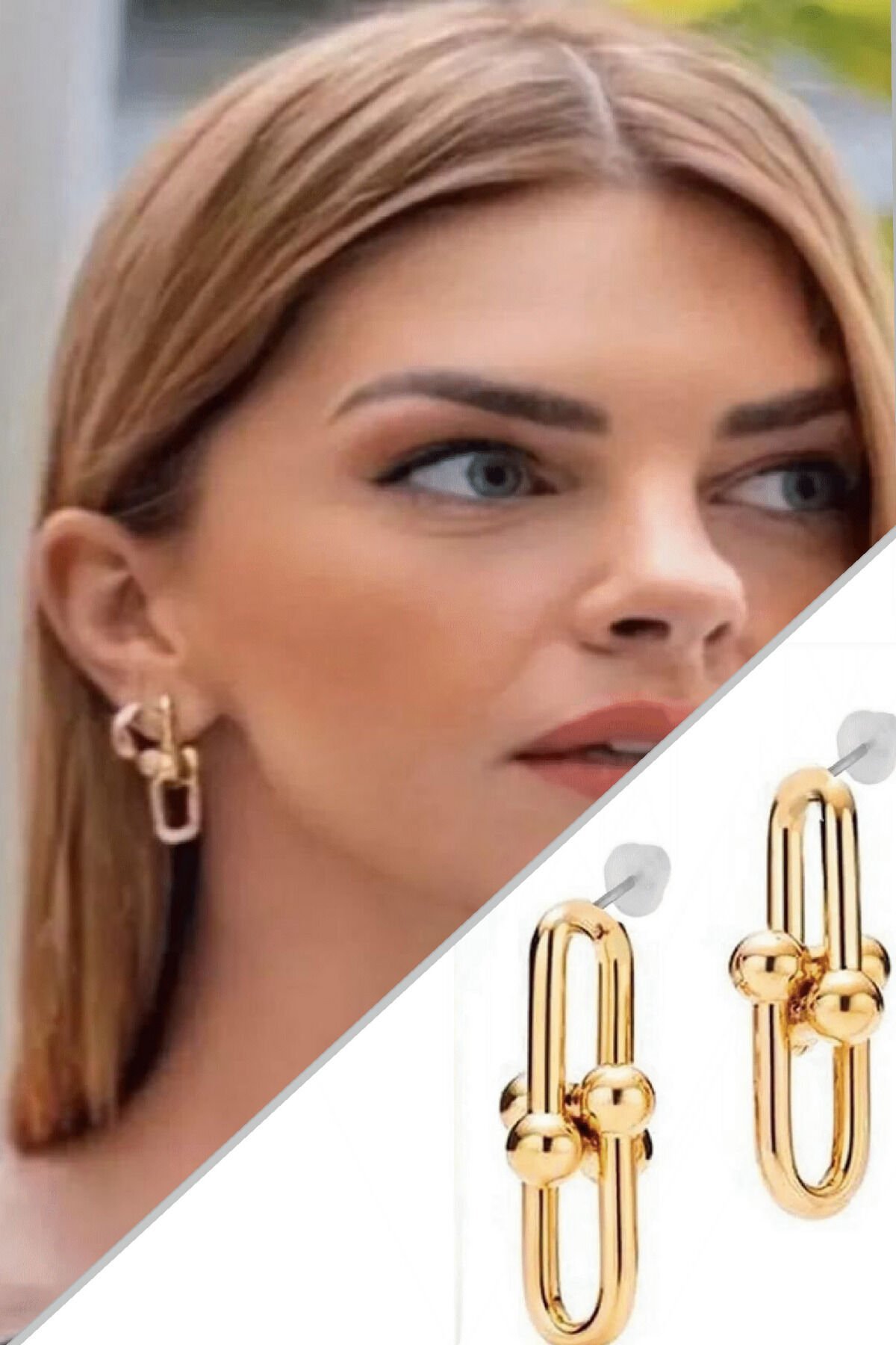 Kadın küpe Tiffany Blanca Gold