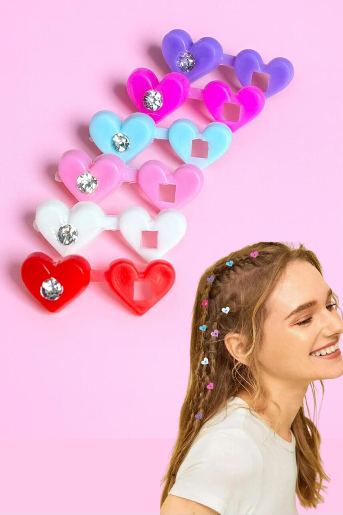 Saç Süsü Zirkon Taşlı 6 Adet