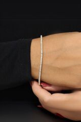 Zirkon Taşlı Su Yolu Bileklik