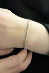 Zirkon Taşlı Su Yolu Bileklik