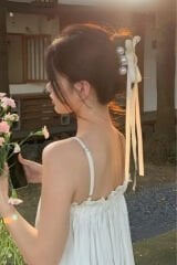 İnci Mandal Sallantılı Saten