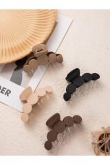 Kadın 3'lü Kahve Mandal Tırmık Toka Seti