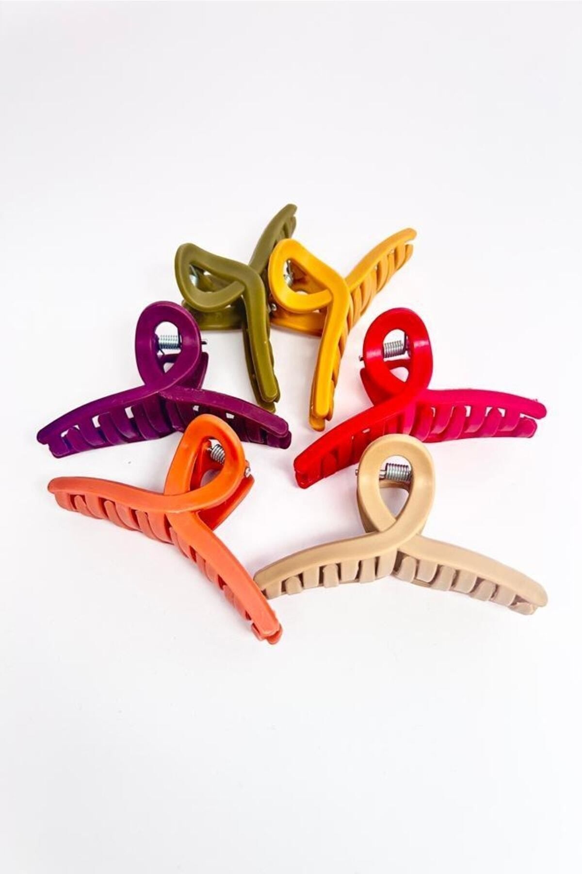 Kadın 6'lı Renkli Mandal Tırmık Toka Seti