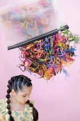 Saç Örgü Lastiği 1000 Adet Neon Renkler