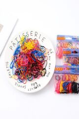 Saç Örgü Lastiği 1000 Adet Neon Renkler