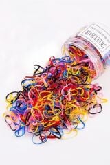 Saç Örgü Lastiği 1000 Adet Neon Renkler