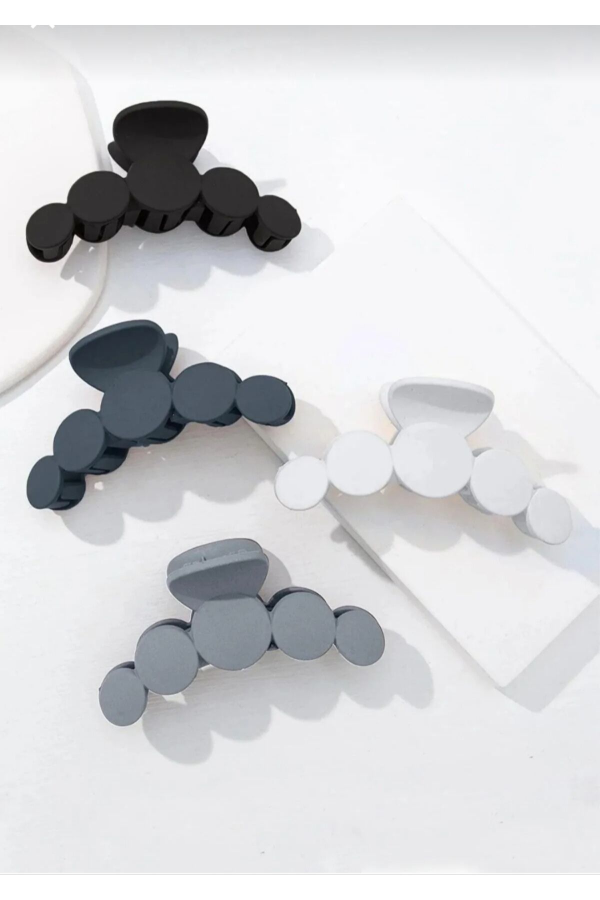 mandal toka Gri Siyah 4 Adet