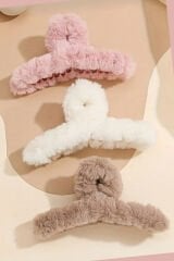 3'Lü Xl Peluş Mandal Toka Seti (12 CM)