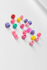 Kadın 18 Adet Renkli Boncuk Saç Süsü