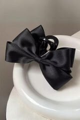 Kadın Siyah Çift Fiyonk Model Tırmık