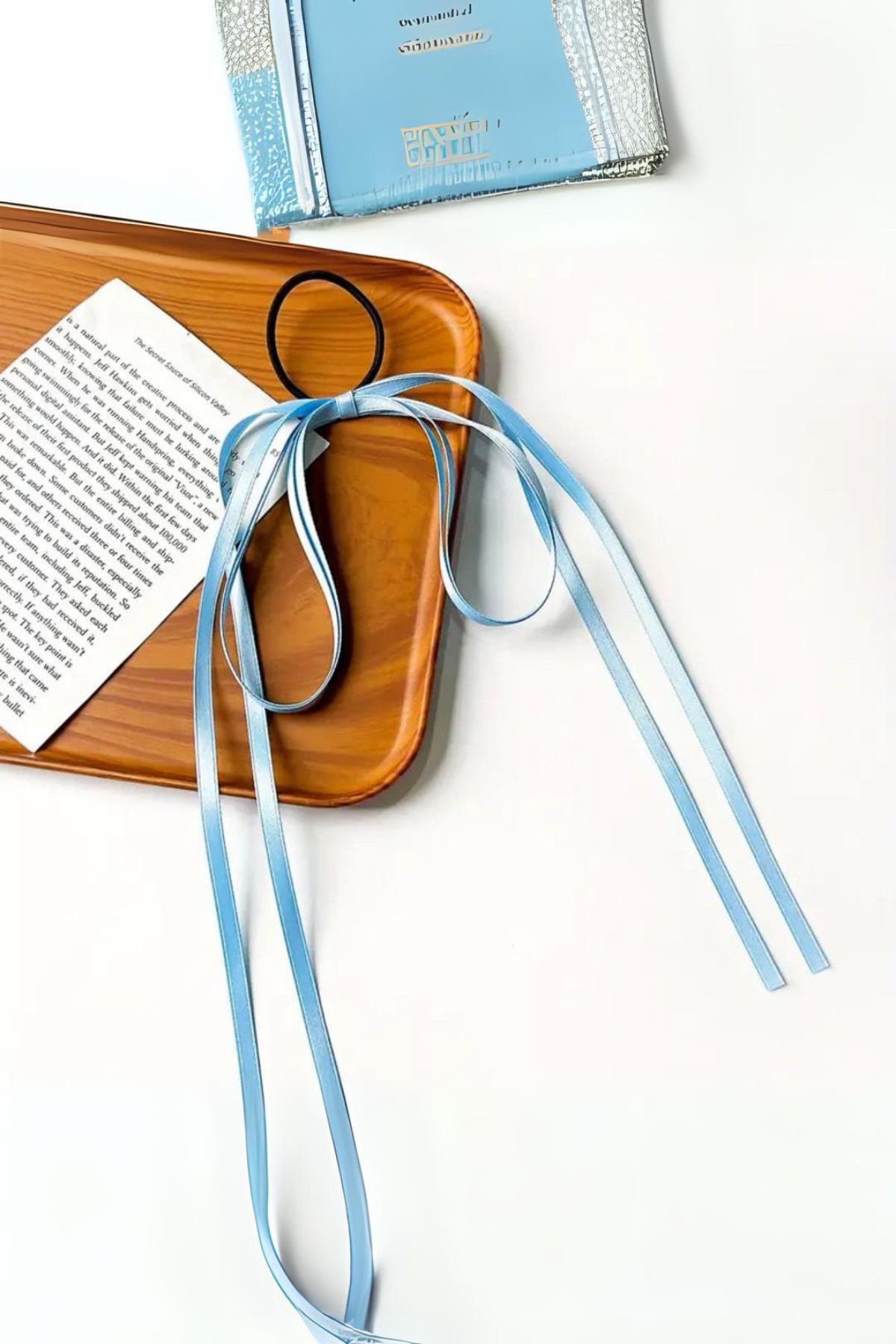 Kadın Vintage Pembe Lastikli Fiyonk Toka