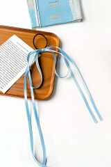 Kadın Vintage Pembe Lastikli Fiyonk Toka