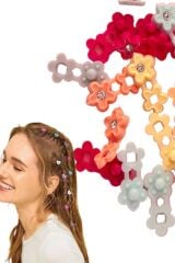 Kadın 24'lü Renkli Yıldız Saç Süsü